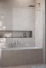 Radaway Essenza Brushed Nickel PND II parawan nawannowy 130cm prawy szczotkowany nikiel/przejrzyste 110002130-91-01R